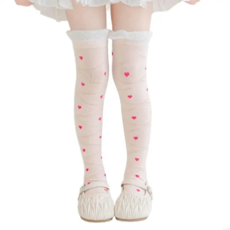 

Girls Elegant Knee Length Cotton Socks with Flower/Bowtie Detail for Formal Wear