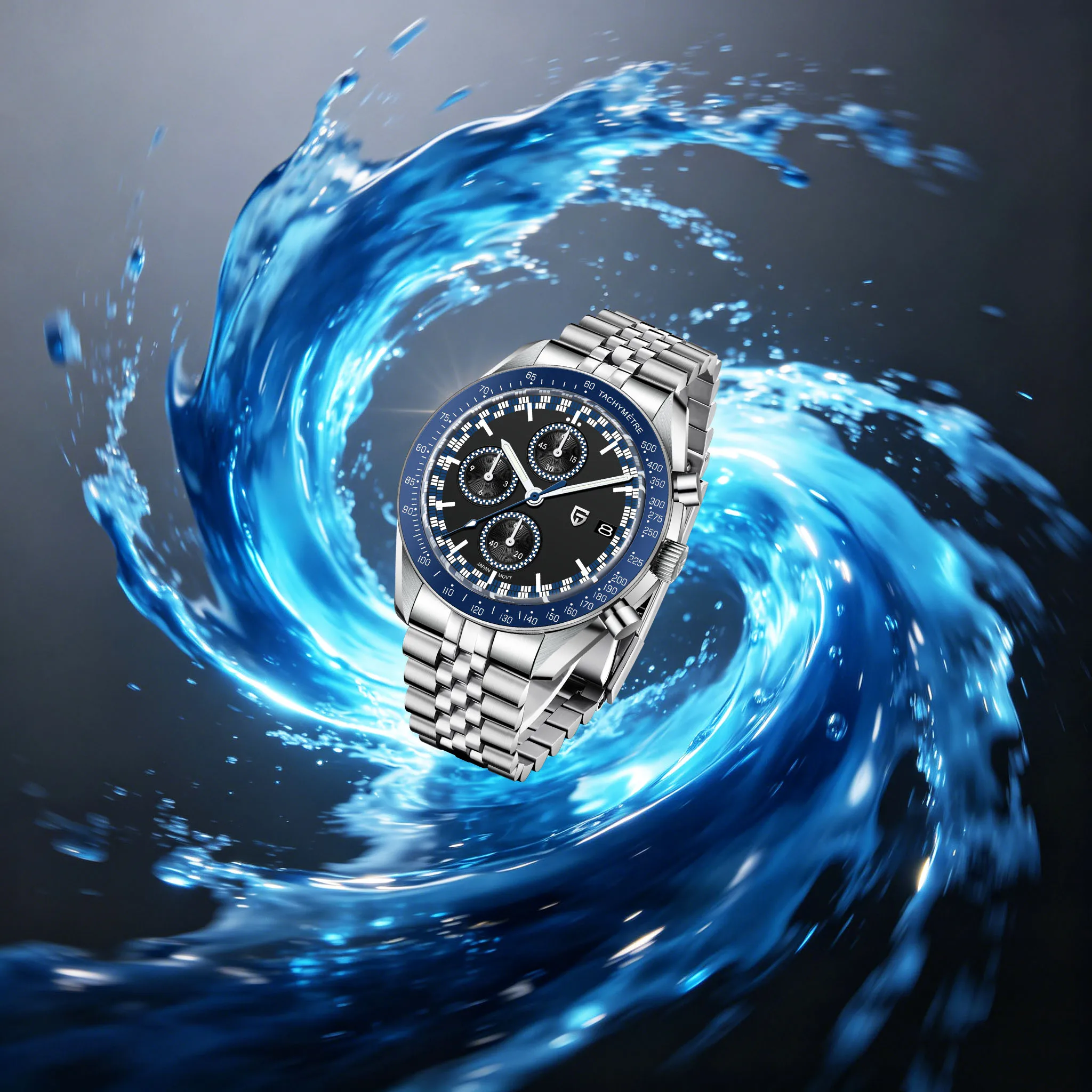 

PAGANI DESIGN Men Premium Elegant Quartz Watch Stainless Sapphire Luminous Tachymeter Watch Understood Luxury For Daily Commute