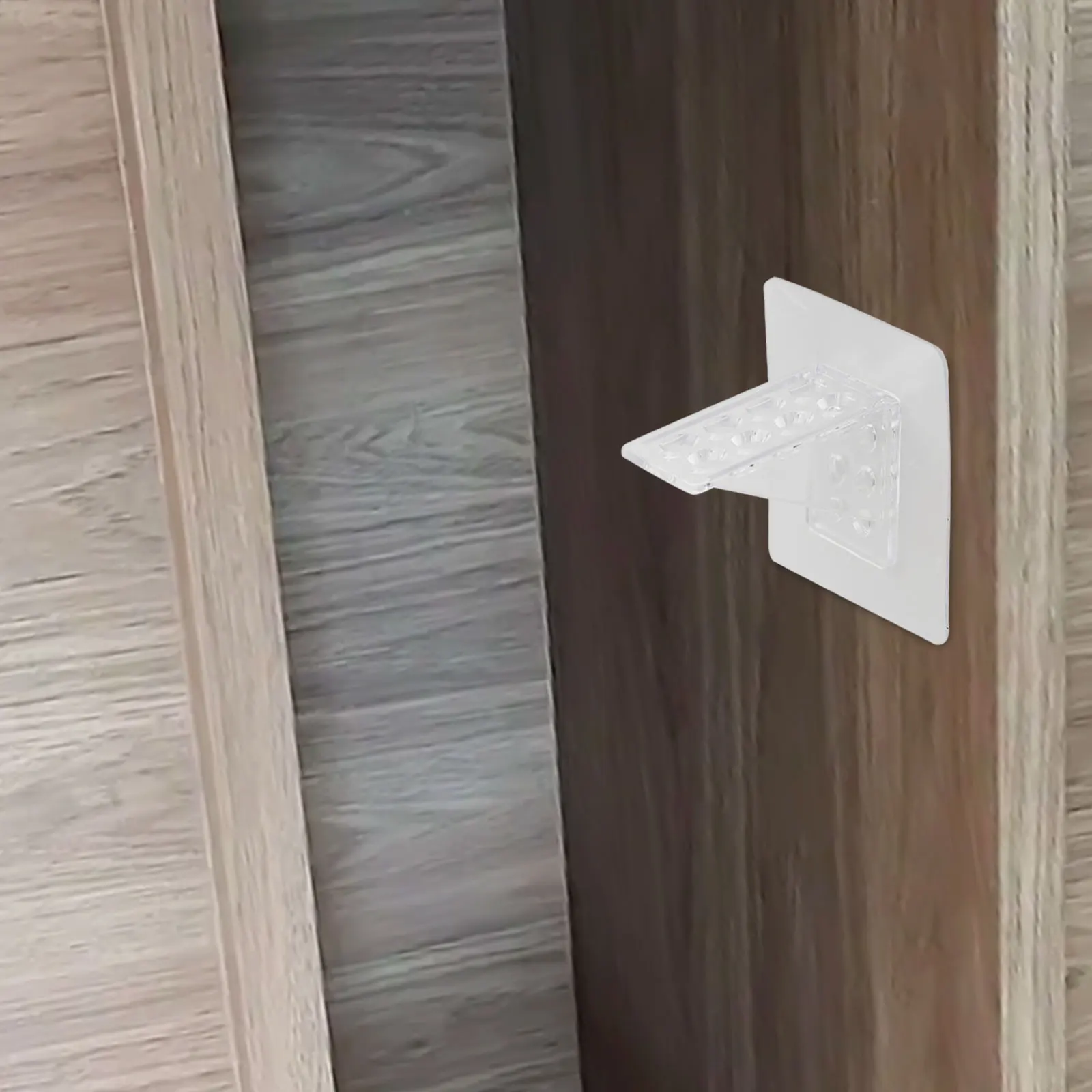 Self- Brackets Shelf Brackets No Drilling Needed Right-Angle 90-Degree Strong For Bookshelves Self- Brackets Shelf