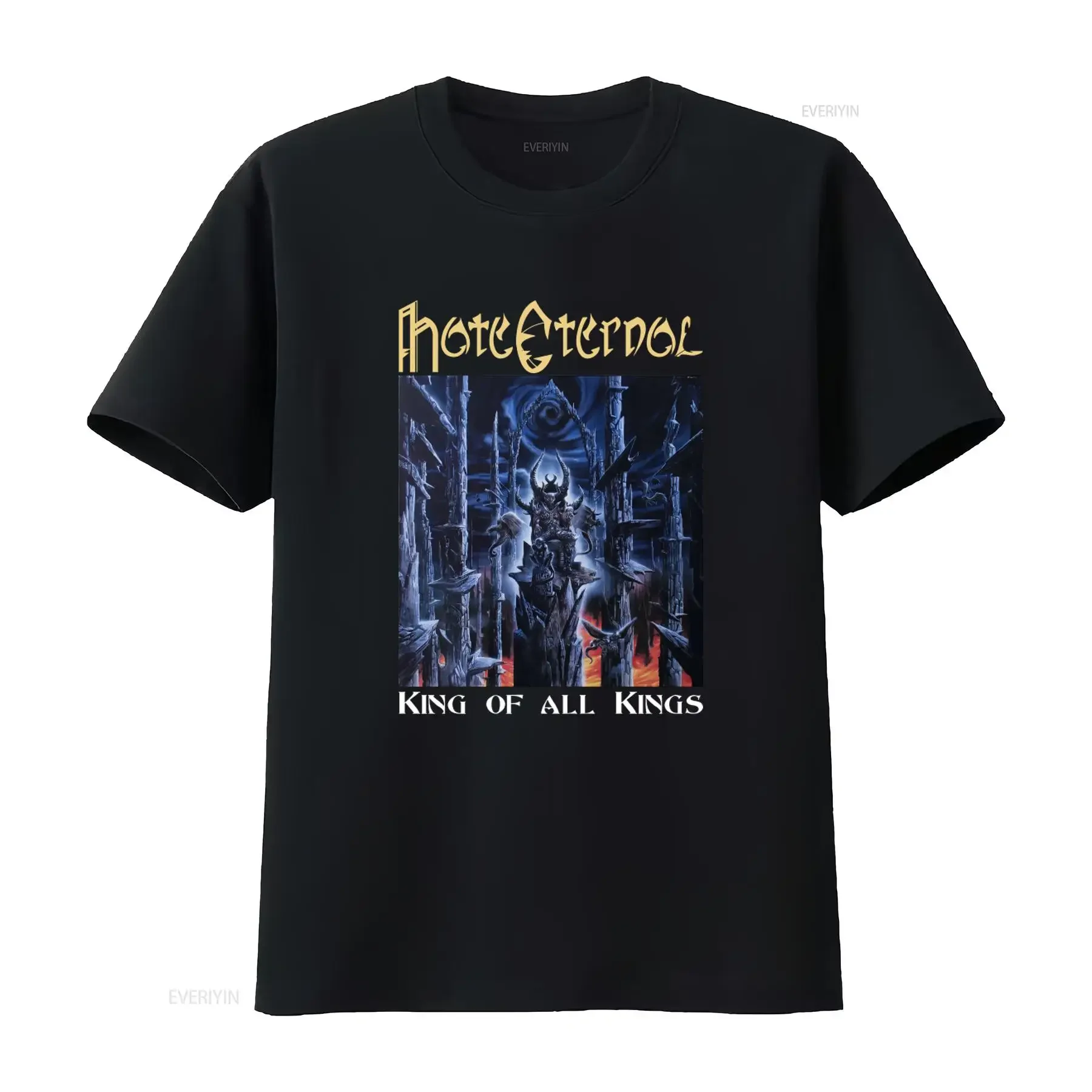 Vintage Hate Eternal American Death Metal Band King Of All Kings 2002 XL Size T Shirt vintage Washed Breathable Stretched