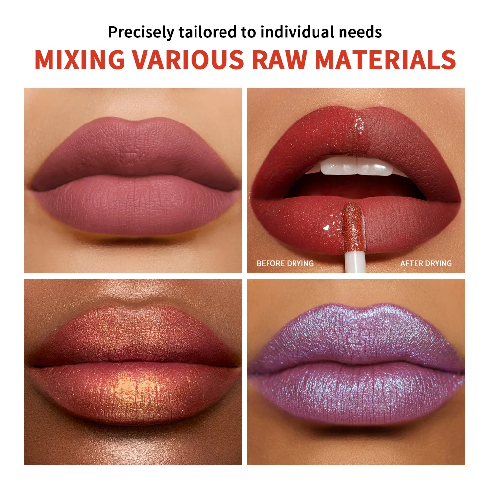 Faça mancha labial base de brilho labial gel diy batom matéria prima fosco transparente copo antiaderente base de maquiagem à prova de água