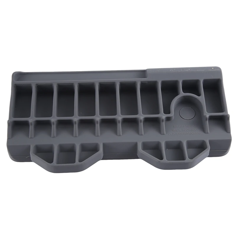 Bandeja de soporte para Interior de coche, caja de almacenamiento trasera, tablero, almohadilla de almacenamiento, Tesla Model Y, 3 piezas, gris