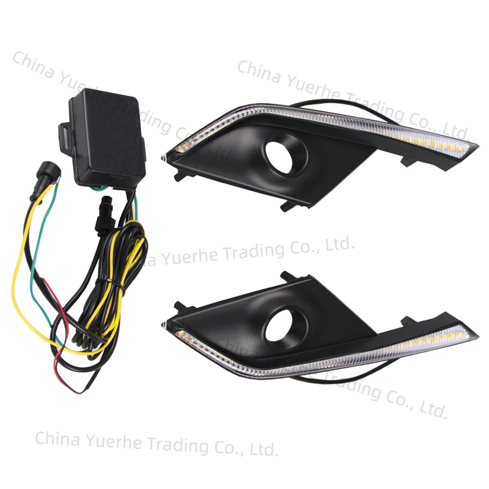 

2 PCS Car DRL LED Daytime Running Light For Mazda CX-3 CX3 2015 2016 2017 2018 2019 2020 with Yellow Turn Signal Function