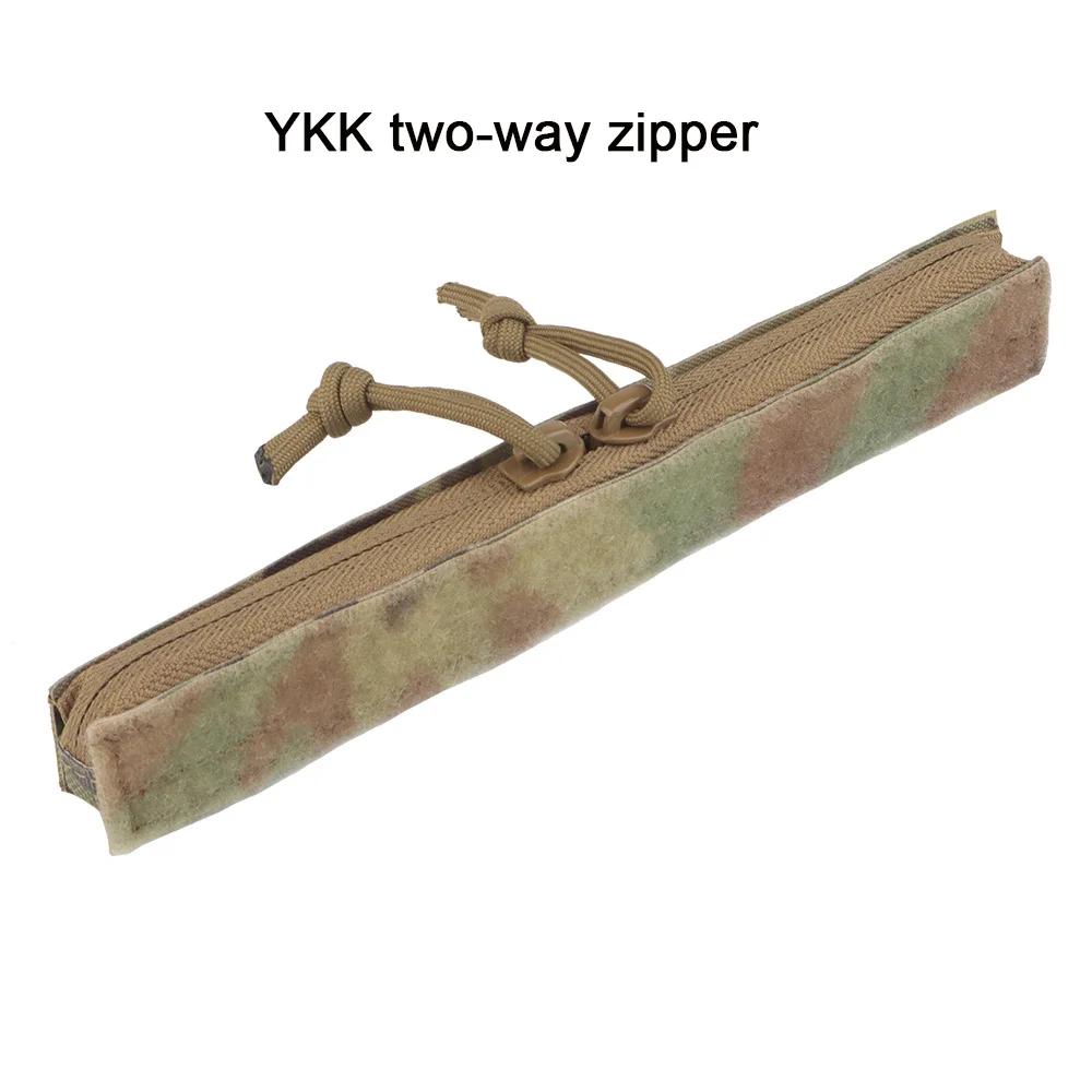 Crye AVS Vest tasca con inserto per cerniera per gilet tattico Combat Hook Loop doppio pannello con cerniera YKK custodia per accessori veloci