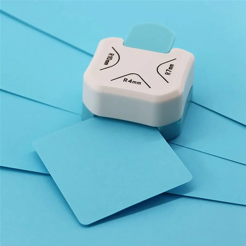 2 шт./компл. резак для бумаги, дырокол 3 в 1, угловой круглый дырокол, угловой резак для DIY фотокарточек, изготовление визитных карточек, многоразовый