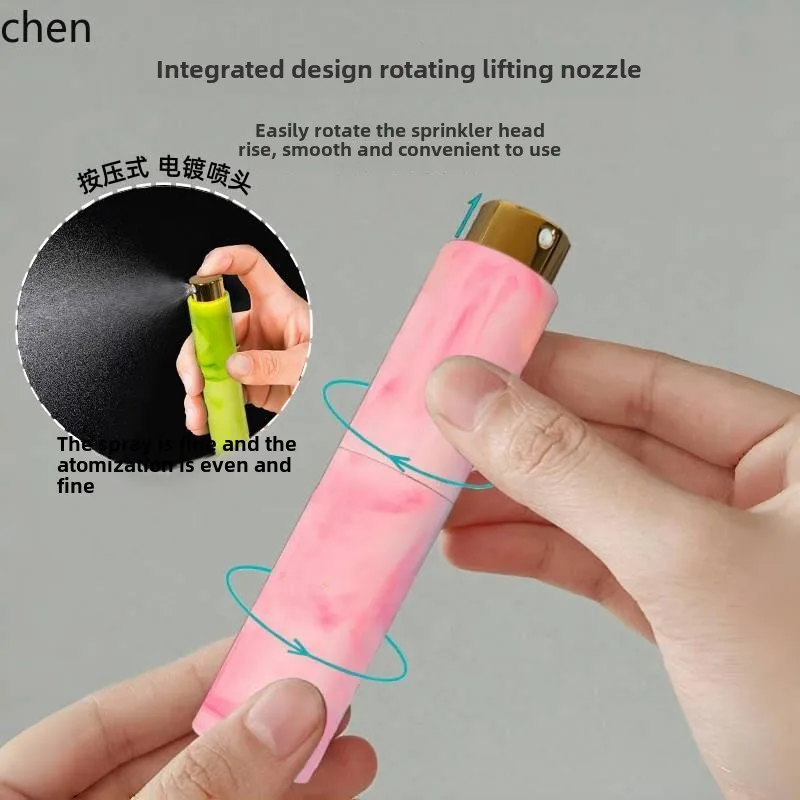 HT perfume sub-packaging l high-grade marble glass air travel portable press spray bottle