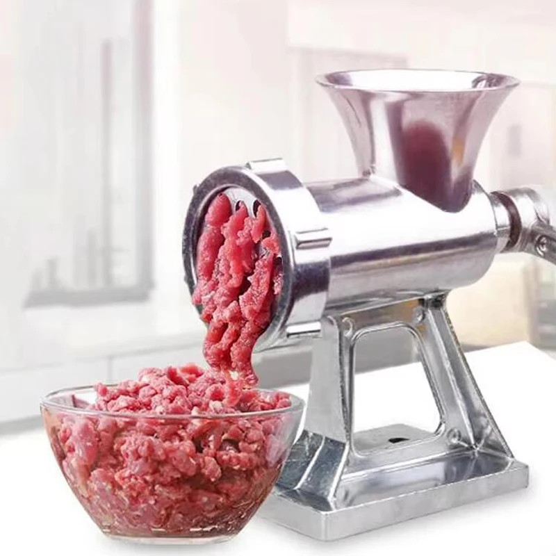 Multifunction Manual Meat Grinder Filling Sausage Machine Household Hand Shake Vegetable Garlic Grinding Chopper For Restaurant