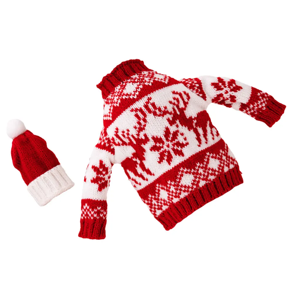 

Cute Xmas Wine Bottle Clothing Delicate Hat Sleeve for Holiday Cheer Christmas Party Decoration Supplies Decorative Wine Decor