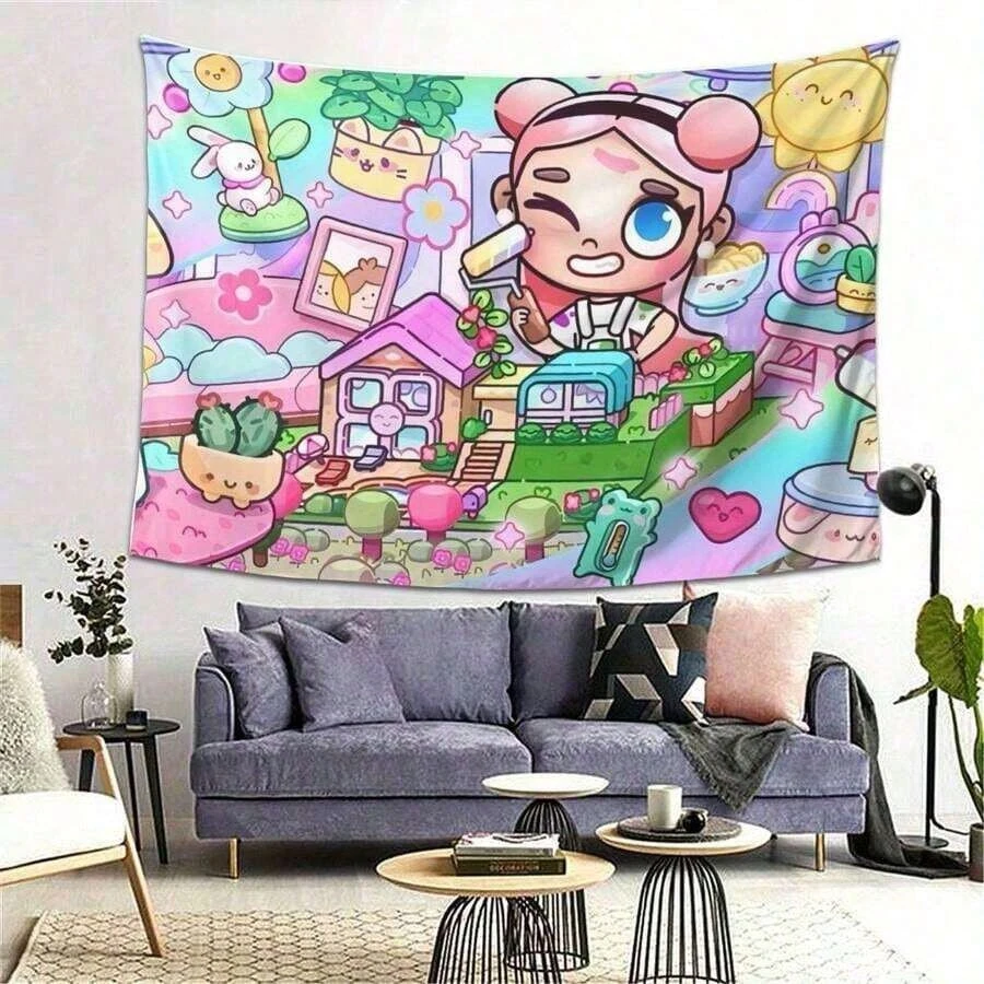 Avatar World Themed Tapestry Vibrant Wall Hanging Aesthetic Decor for Living Room Bedroom Office Party