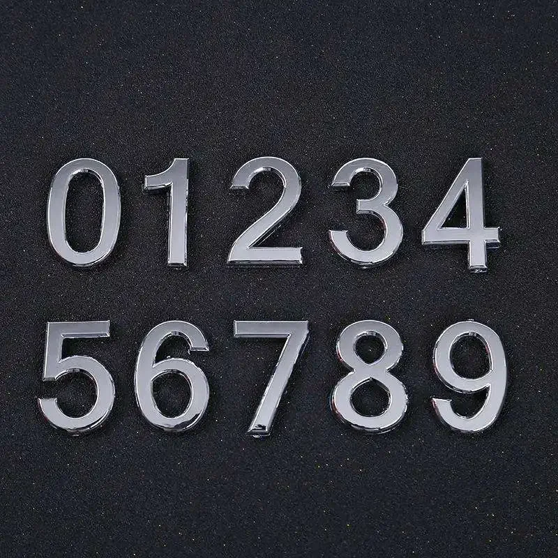 Acrylic 75mm Exterior House Number Outdoor Self Adhesive Letters Apartment Door Numbers Stickers Plate Sign Mailbox 3 Inch