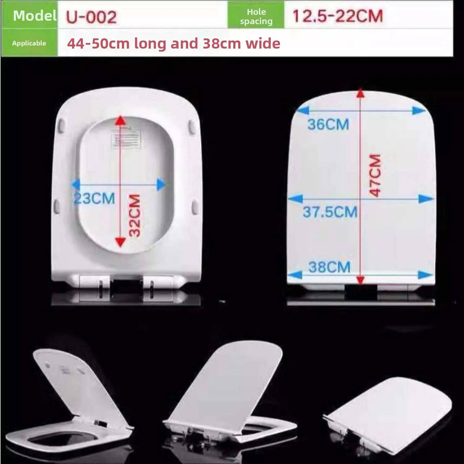 

Toilet Seat Cover Compatible with Duravit Replacement for Models 222609 092040 212001 006339 212501 Durable Accessories