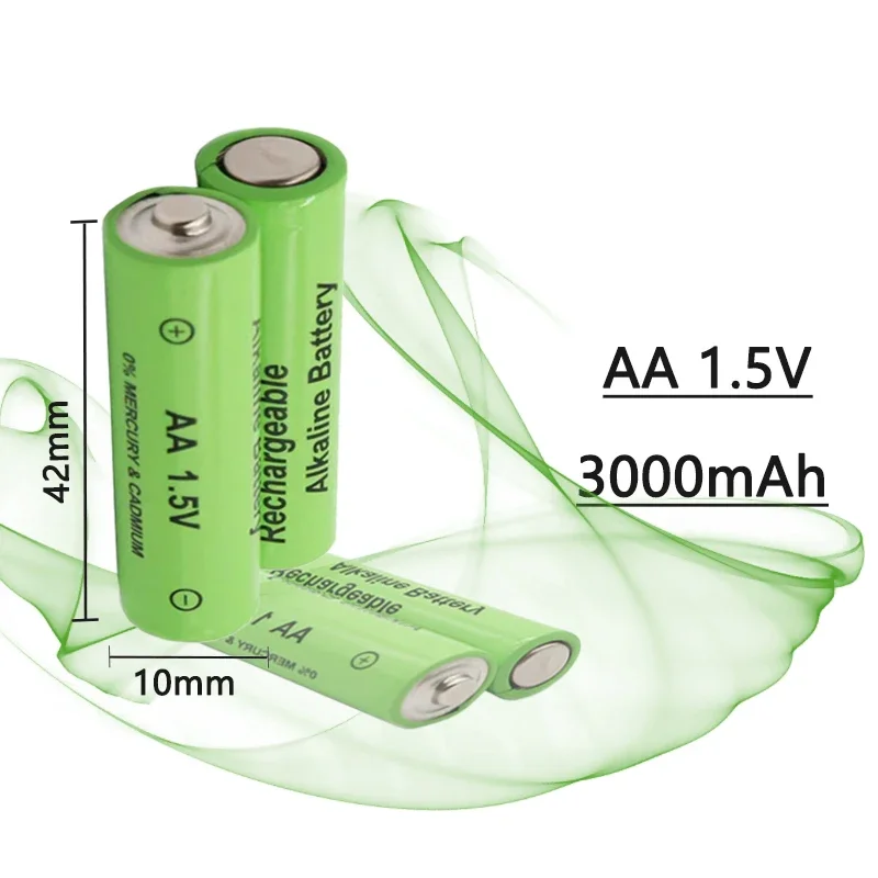 

4-10pcs Large Capacity 3000mAh 1.5 V AA Rechargeable NI-MH Battery For Clocks、Household Appliances、Mice