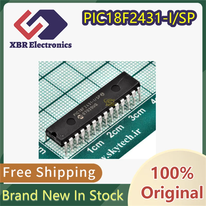 

(1/5 piece) PIC18F2431-I/SP PIC18F2431 DIP-28 Microcontroller Chip Brand New Genuine Original Product In Stock Free Shipping