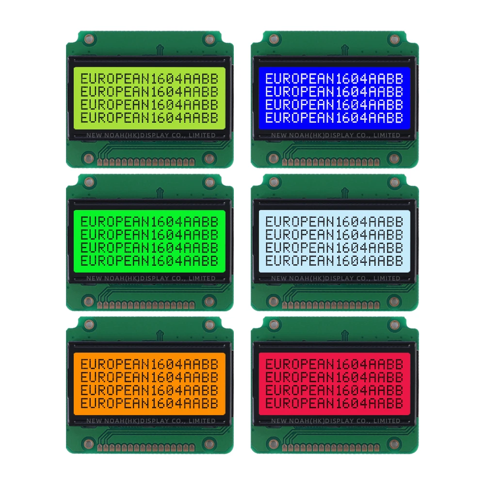 European Yellow Green Film 1604B Liquid Crystal Display 04*16 3.6 Inches 16PIN ST7066U Character LCD Screen Quality Assurance