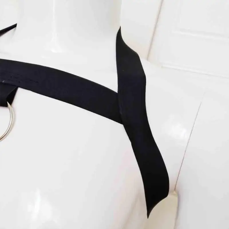 R1WE パンクチェストベルト メンズ ボディチェストハーネスベルト ホローアウトベルトストラップ 男性用伸縮性ショルダーボディストラップ エロティック下着