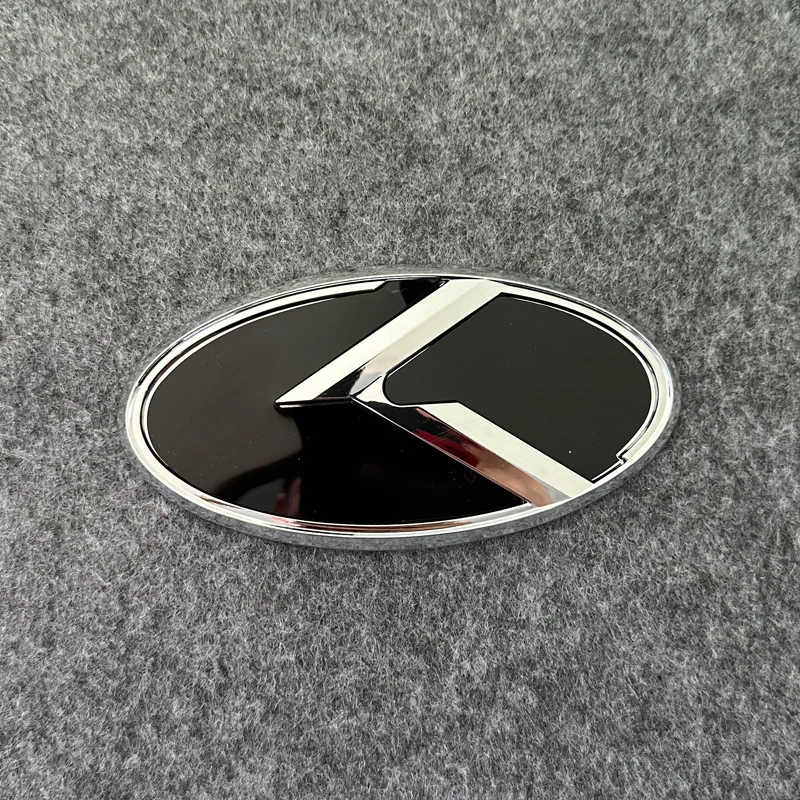 1pcs x 3D ABS K Logo Car Front Hood Rear Trunk Logo Emblem Badge Stickers for Kia Sportage Sorento Optima Forte Rio Stinger K5 view 4