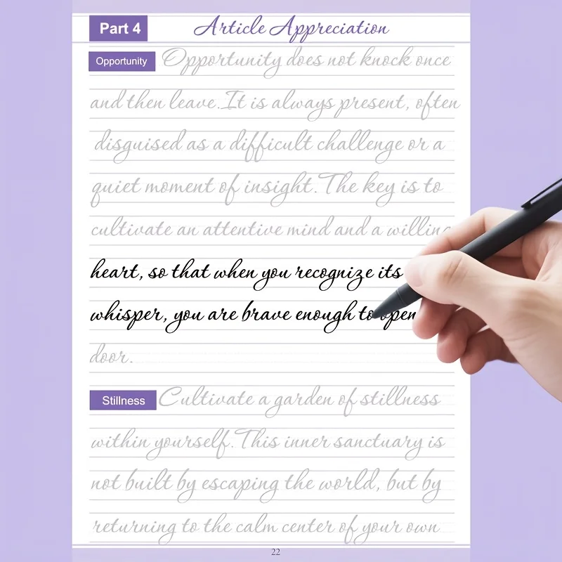 Cuaderno de Práctica de Escritura a Mano en Inglés para Adultos: 32 Páginas de Trazado de Letras Cursivas con Alfabeto, Palabras, Frases y Pasajes Cortos | Im