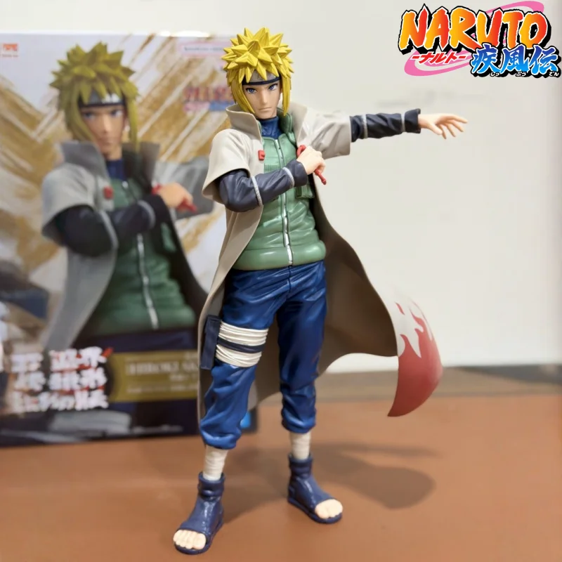 Banpresto Bandai Naruto Shippuden Minato Namikaze Ninja World Biography Prize Figure Collectible Statue pour la décoration intérieure des adultes