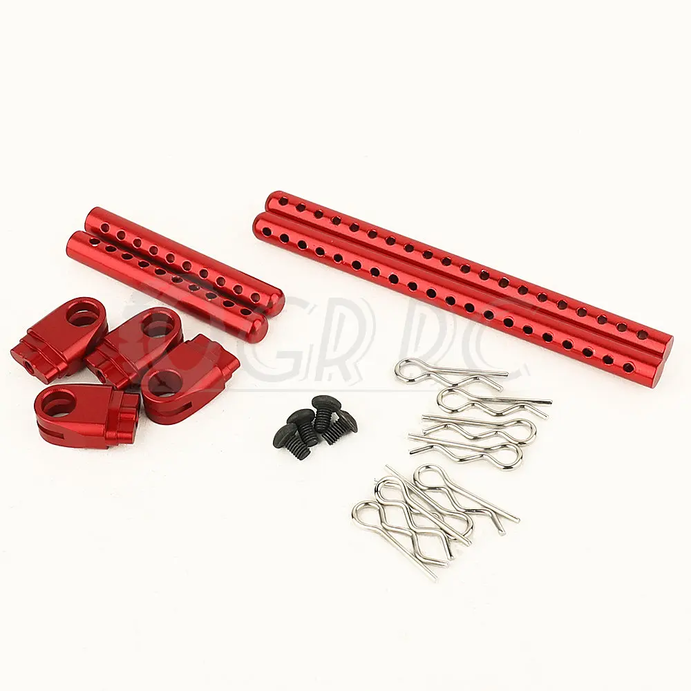 Metal Assembled Body Post Mounts Car Shell with R Clips Fixing Column Part Model for RC Tamiya TT02 TT-02 Upgrade Parts