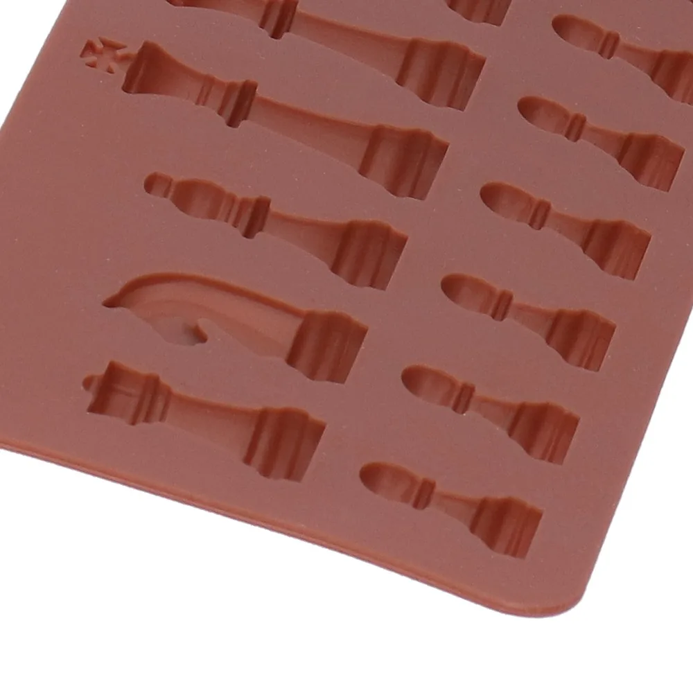 Silicone Chess Shape Silicone Mold Non-Stick Heat Conduction Chocolate Cake Mold Food Grade Chess Piece Dessert Mold