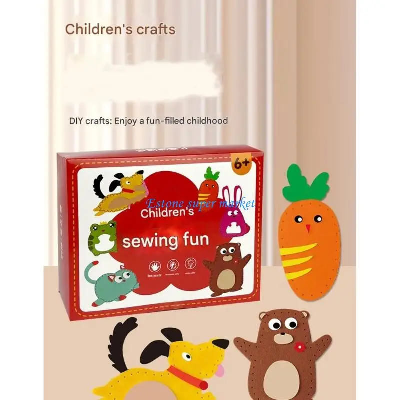090B Handmade Craft Sewing Kits for Children Patience Concentration Training Activity