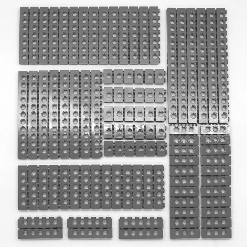 100 Stuks Bulk Technische Onderdelen Pin Liftarm Stenen Studless Beam Asplug Connector Tandwiel Bouwstenen Compatibel Speelgoed