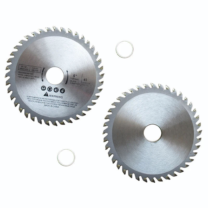 

5In Table Cutting Disc 125mm Circular Wheel 40Teeth Saw Blade For Wood Carbide Tipped 1" Bore Oscillating Tool Accessories