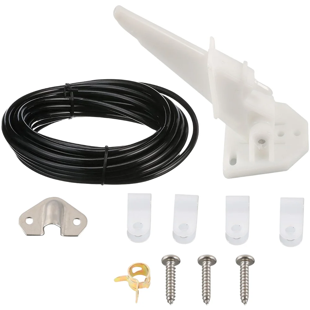 Marine Flow Meter Speedometer With Pipe ABS Material For Boat Yacht Ship Watercraft Navigation Pressure Detection Tool