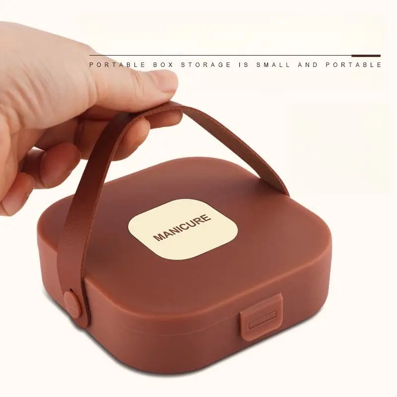 ew ensemble de coupe-ongles anti-éclaboussures dissolvant de peau morte Portable 8 pièces pinces de manucure coupe-ongles