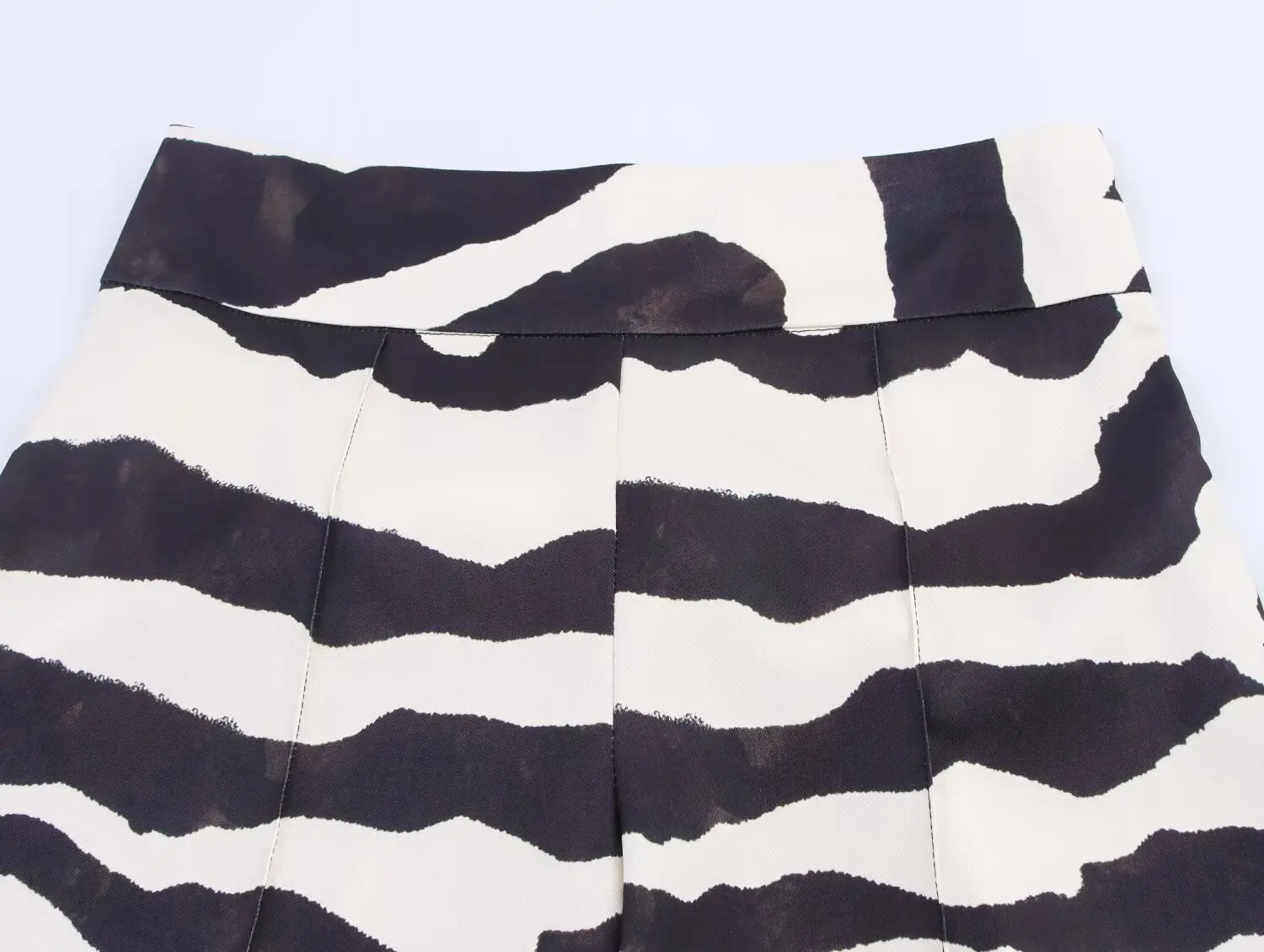 2025年新作 レディース服 欧米風ファッション クラシック ゼブラ柄 ワイドレッグ カジュアルパンツ