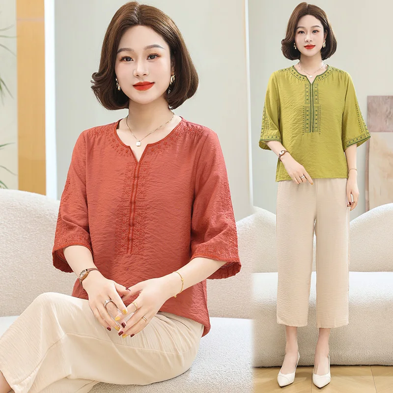 

Летний комплект: футболка и брюки для женщин, большие размеры, новый, удобный, женский комплект из двух предметов, футболка для активного отдыха