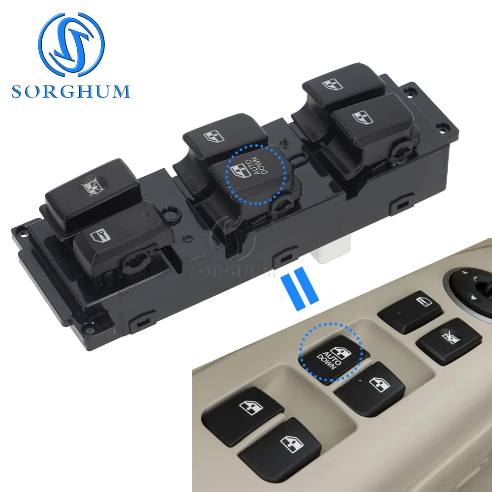SORGHUM 93570-2B140 Electric Power Master Window Switch Button For Hyundai SantaFe (CM) 2007 2008 2009 2010 2011 93570-2B000