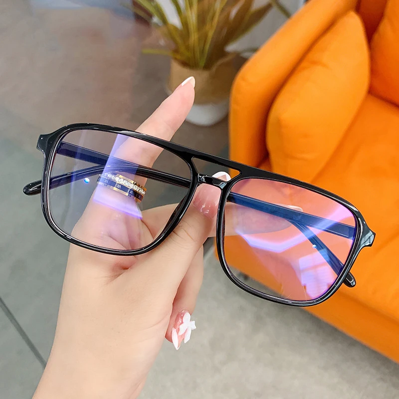 Transparent Computer Glasses Frame Women Men Anti Blue Light square Eyewear Blocking Glasses Optical Spectacle Eyeglass