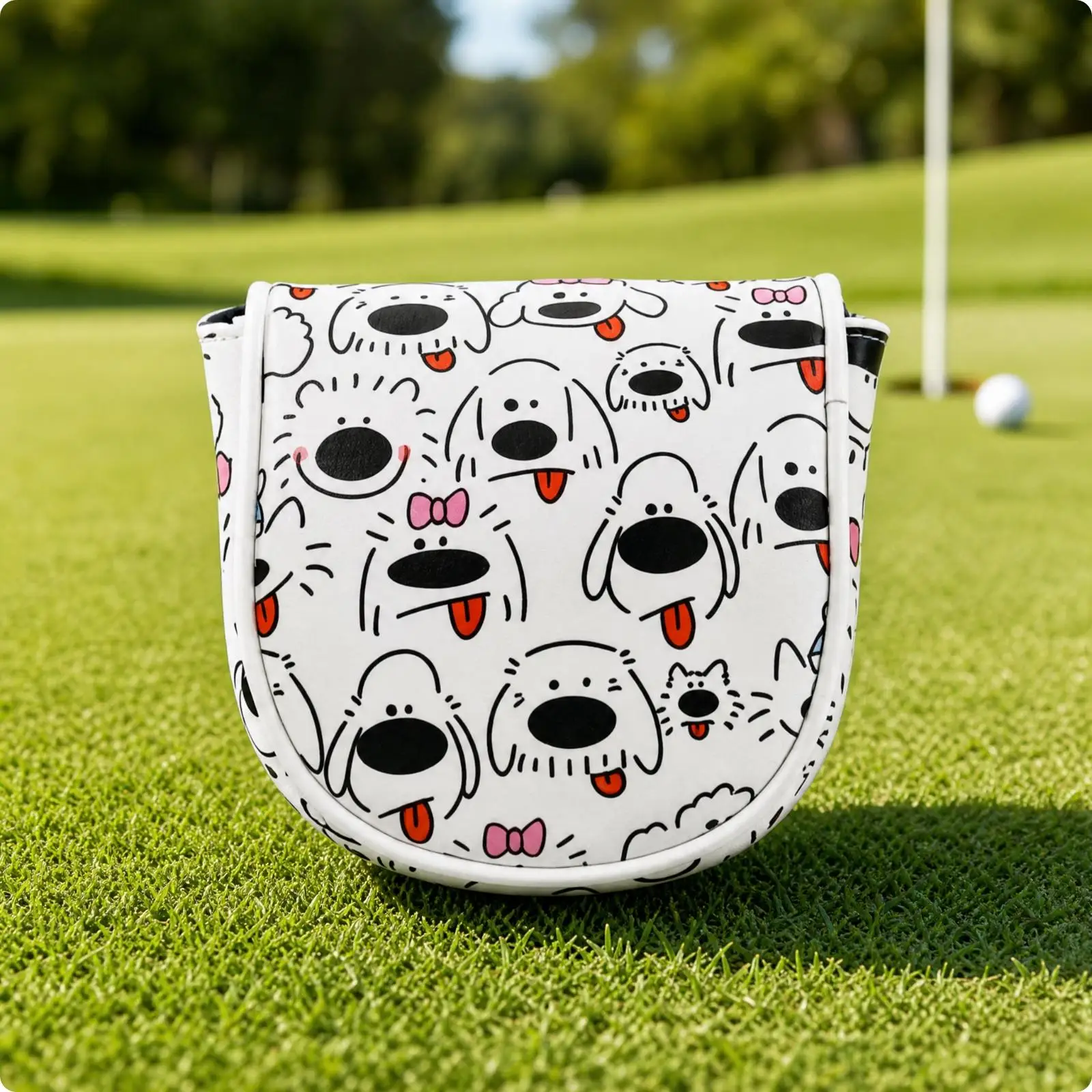 PU Golf Wood Cover Durable Headcovers for Clubs Magnetic Snap Closure for Golf Bag Storage