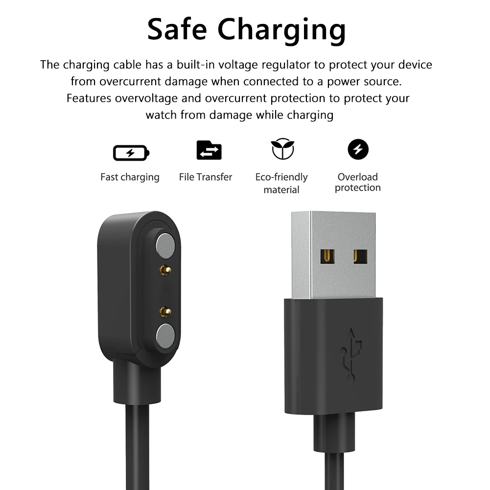 USB Magnetic Charging Cable Replacement Charger Cable 60CM 5V 1A Smartwatch Fast Charging Cable for Xplora XGO2 Kids Smartwatch