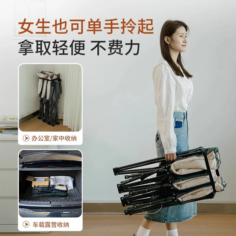 Office lunch break special folding bed single simple portable recliner