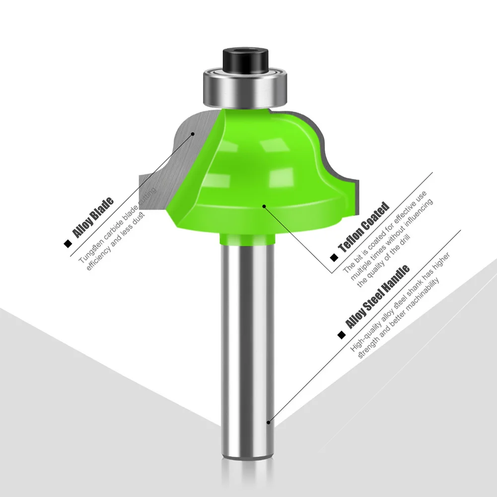 /12 /Piece /1/4 Inch Shank Carbide Tipped Router Bit Set For Woodworking For Edge Trimming Milling Tool Kit
