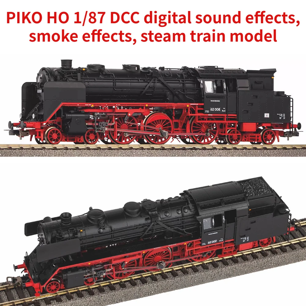 

PIKO HO 1/87 Train Model 50702 50705 BR62 Steam Train Small/large Smoke Board DCC Digital Sound Effect Smoke Effect Train Model