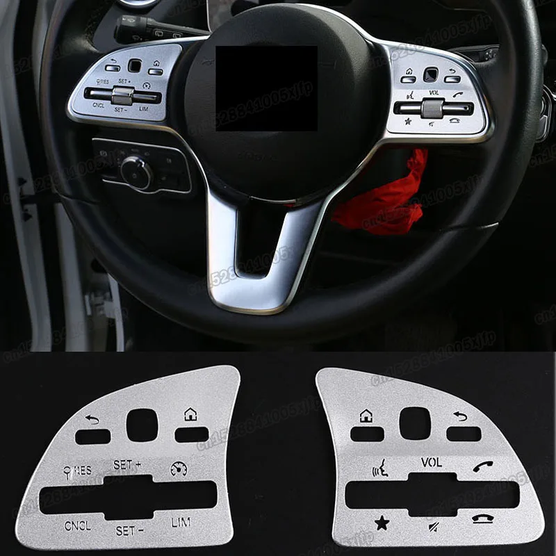 car steering wheel button frame trims for mercedes benz e class w213 2019 2020 2021 300 350 4matic auto 200 accessories styling