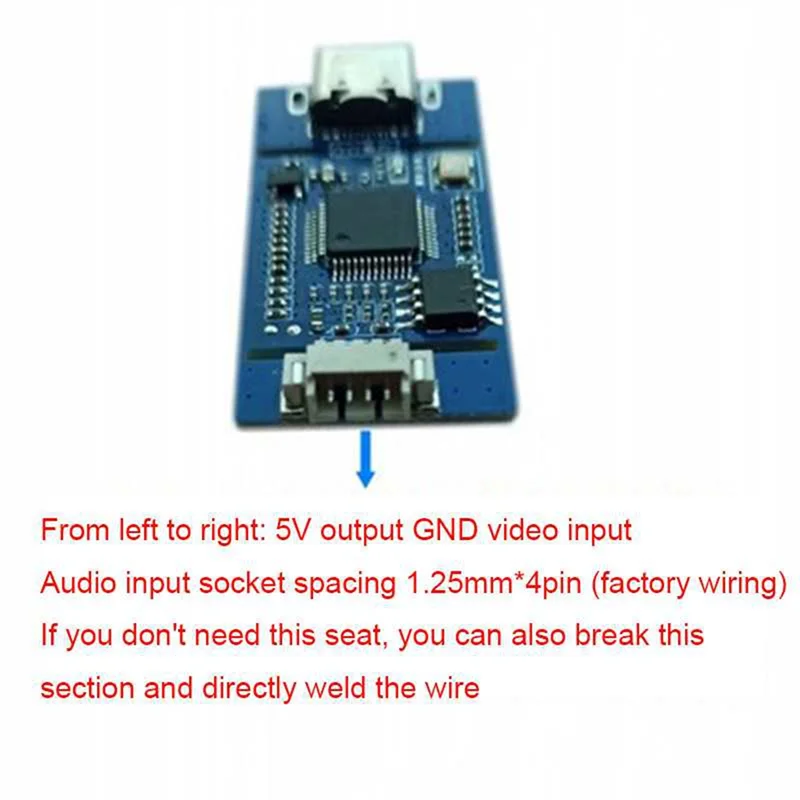 CVBS para captura de señal analógica a cámara Digital, módulo CVBS a Odule, unidad libre UVC para Android(USB)