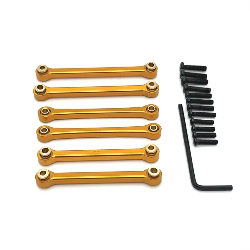 전면 및 후면 타이로드 WLtoys 용 스티어링 타이로드 144016 144018 액세서리 금속 업그레이드 부품 Rc 크롤러 자동차 트럭 버기