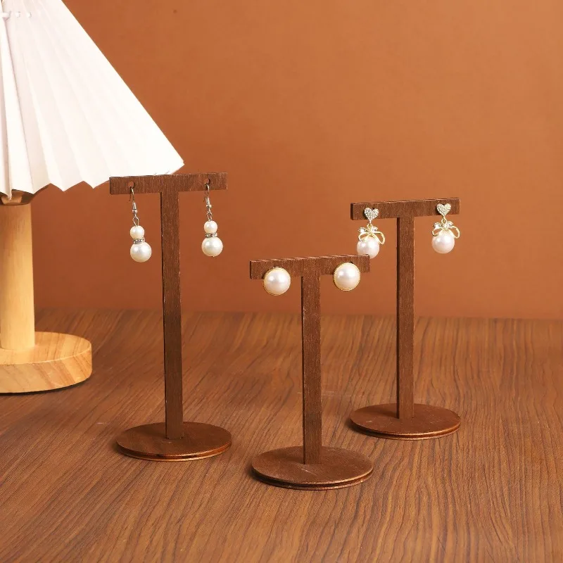 Miniature Earring Stand Minimalist Creative Earring Stand Type T Desktops Earring Display Holder Women Luxury Jewelry Shelf