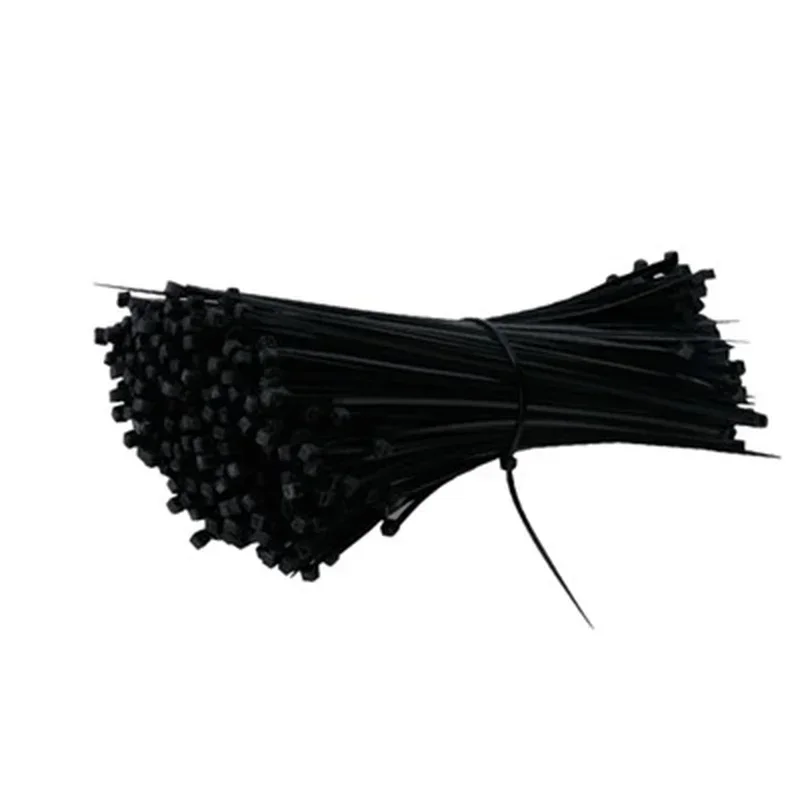 Plastic Nylon Cable Tie 100 PCS Black 3X100 Fixing Ring 4X200   Zipper with 5X300 Self-locking