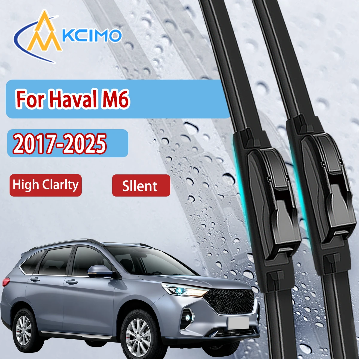 

KCIMO 2 шт. щетки стеклоочистителя переднего стекла подходят для Haval M6 2017-2025 высококачественные автомобильные аксессуары для ветрового стекла