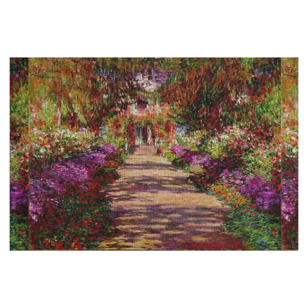 

Claude Monet 'Le Jardin aux Iris à Giverny' - A Pathway in Monet's Iris Garden Jigsaw Puzzle For Children Custom Kids Toy Puzzle