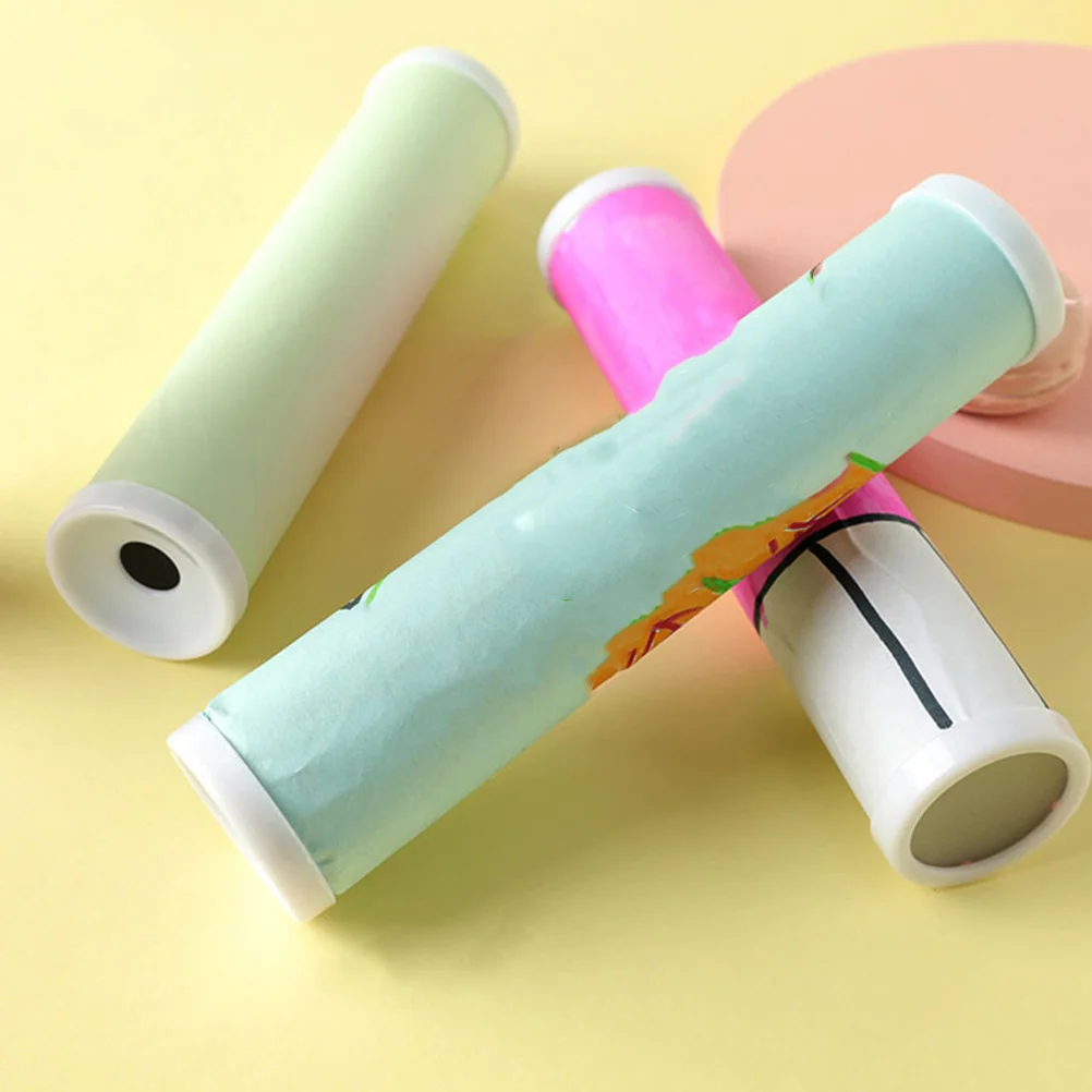 

2 Pcs Toy Blank DIY Coloring Painting Kaleidoscope Homemade Children's Polygonal Graffiti Toys Paper Party White for