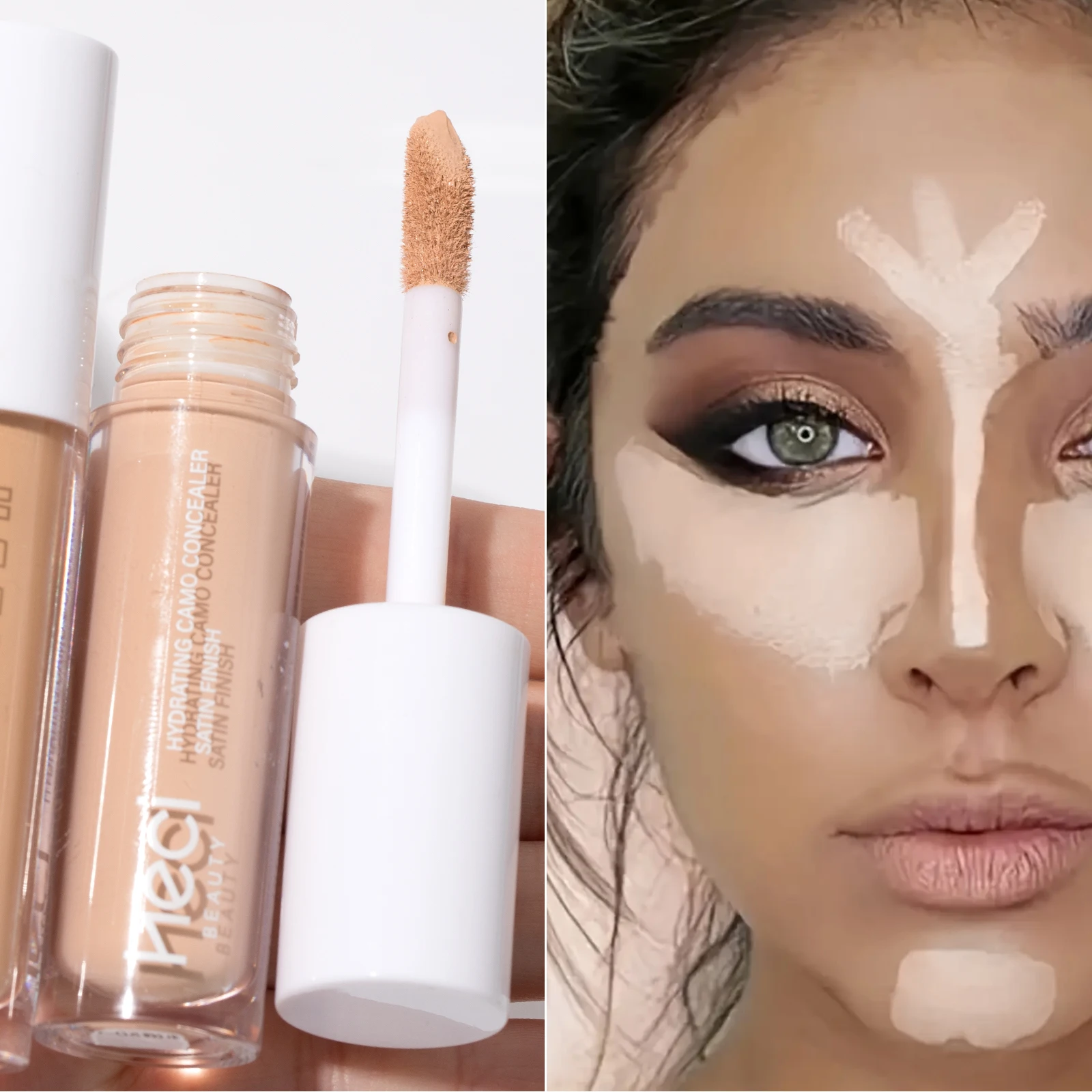 Correttore liquido-Pori leggeri per imperfezioni di cerchi scuri - correttore cremoso minimizzante, finitura naturale per il trucco della pelle sensibile