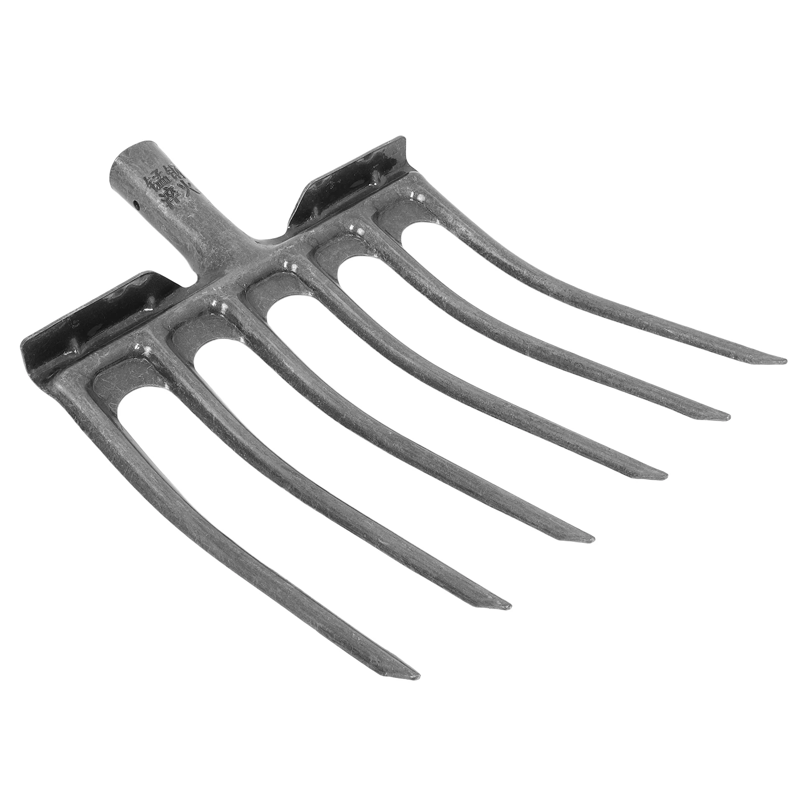 

Steel Agricultural Fork 4-Tooth Durable Design Garden Rake Replacement Soil Loosening Tool Plowing Fork Gardening Shovel Spade