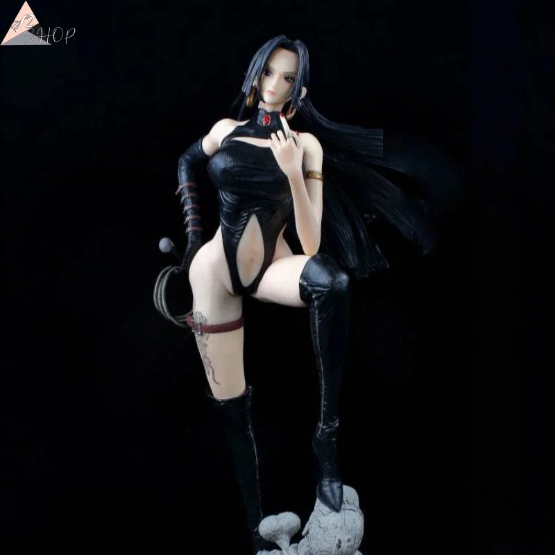 

Цельная кожаная статуя Боа Хэнкока в масштабе 1/4, фигурка императрицы аниме с основанием сцены, коллекционный подарок