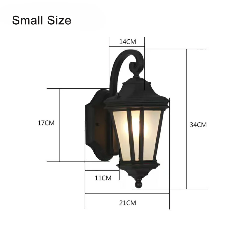 SANDIY Vintage Wall Light Outdoor IP65 Waterproof Sconce for House Doorway Porch Villa Garden Retro Exterior Wall Lamp E27/E26